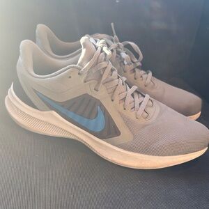 Nike Gray and Blue Athletic Shoes